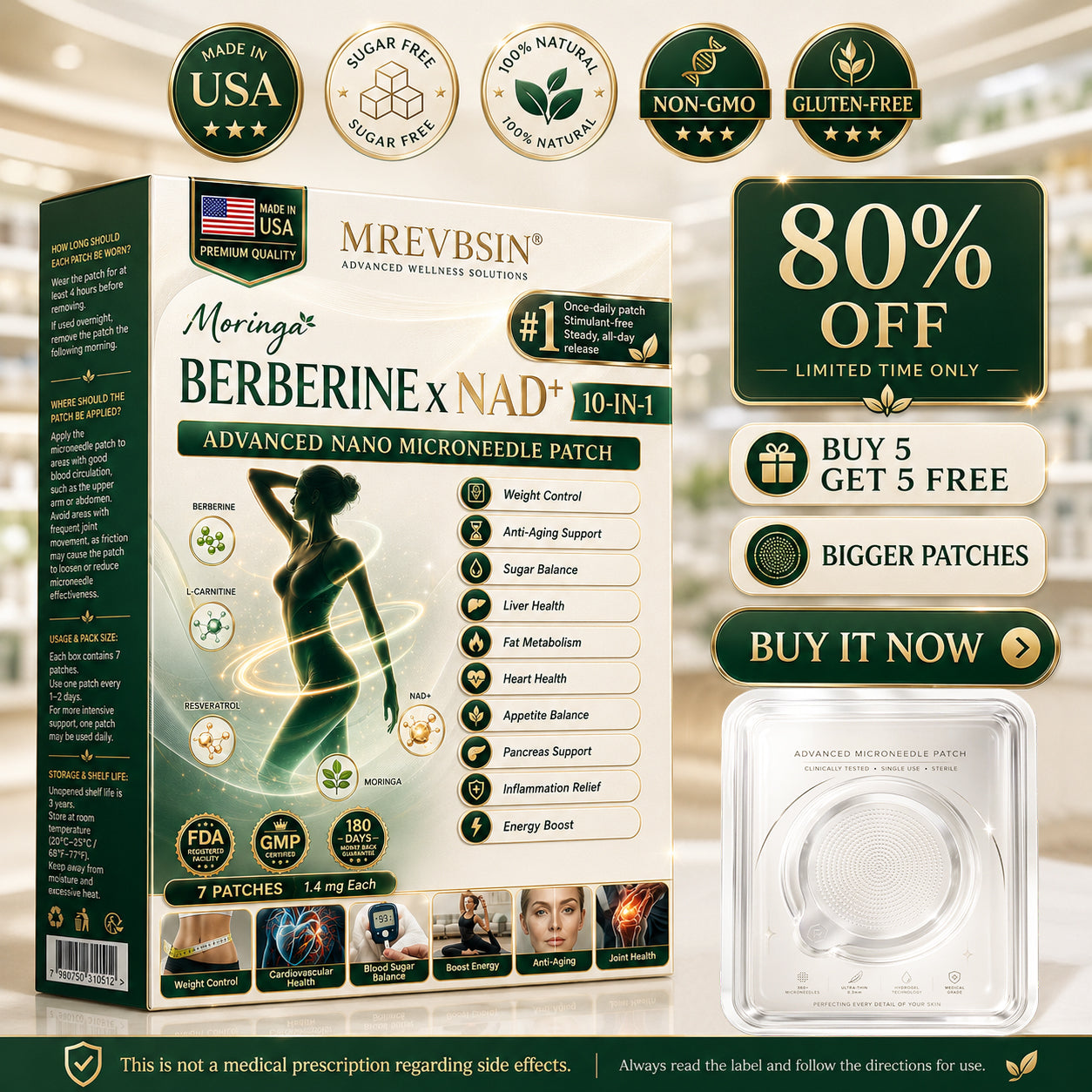 🍀𝐎𝐟𝐟𝐢𝐜𝐢𝐚𝐥 𝐒𝐭𝐨𝐫𝐞 | 𝐌𝐑𝐄𝐕𝐁𝑺𝑰𝑵® 𝐌𝐨𝐫𝐢𝐧𝐠𝐚 𝐁𝐞𝐫𝐛𝐞𝐫𝐢𝐧𝐞 × 𝐍𝐀𝐃+ 𝟏𝟎-𝐢𝐧-𝟏 𝐀𝐝𝐯𝐚𝐧𝐜𝐞𝐝 𝐍𝐚𝐧𝐨 𝐌𝐢𝐜𝐫𝐨𝐧𝐞𝐞𝐝𝐥𝐞 𝐏𝐚𝐭𝐜𝐡 (𝐄𝐱𝐩𝐞𝐫𝐢𝐞𝐧𝐜𝐞 𝐕𝐢𝐬𝐢𝐛𝐥𝐞 𝟕-𝐃𝐚𝐲 𝐑𝐞𝐬𝐮𝐥𝐭𝐬)